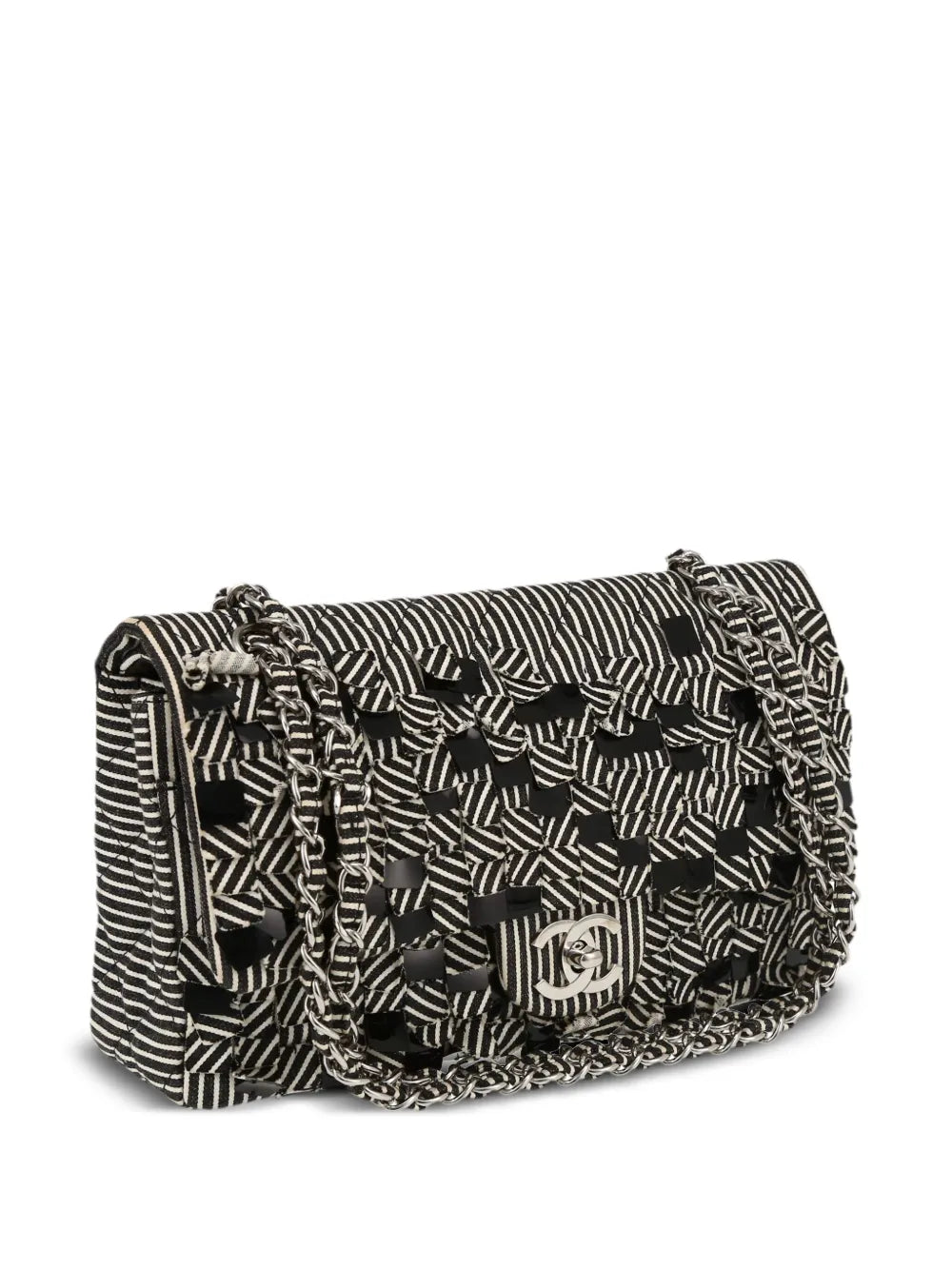 Pre-OwnedCHANEL Pre-Owned2008 Timeless striped shoulder bag