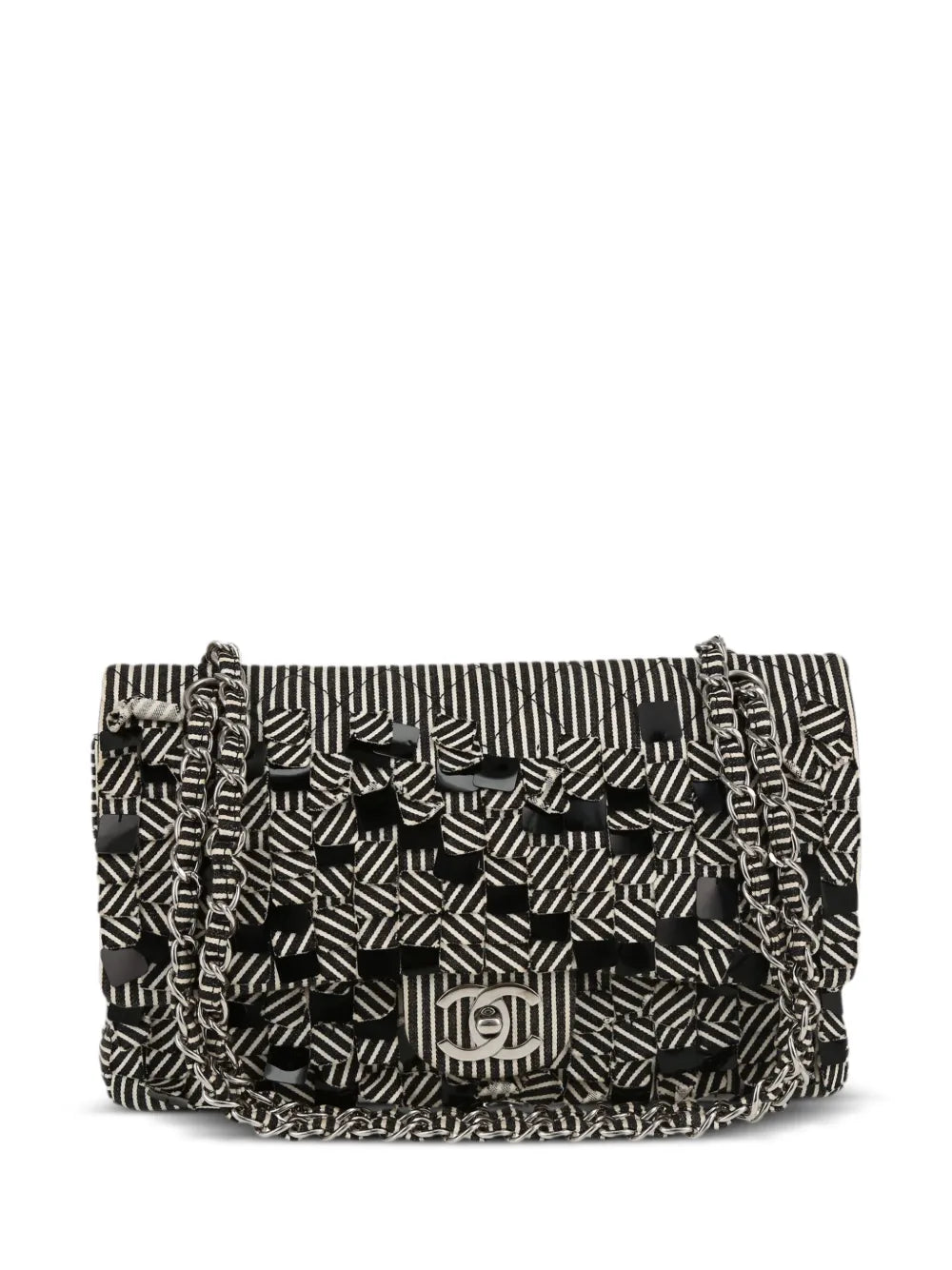 Pre-OwnedCHANEL Pre-Owned2008 Timeless striped shoulder bag