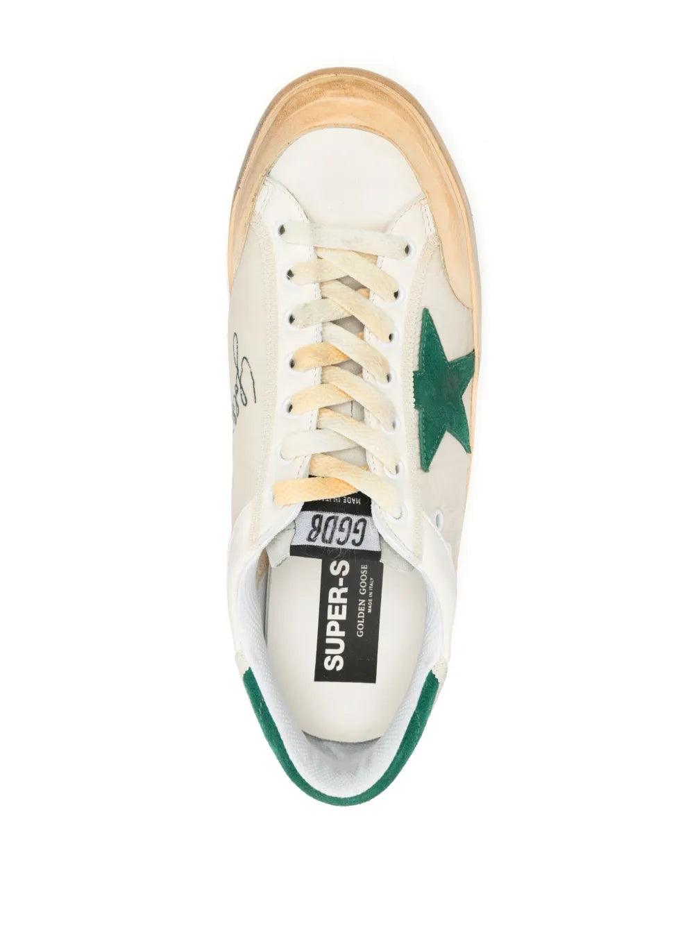 Golden Goose Super-Star Distressed Panelled Sneakers