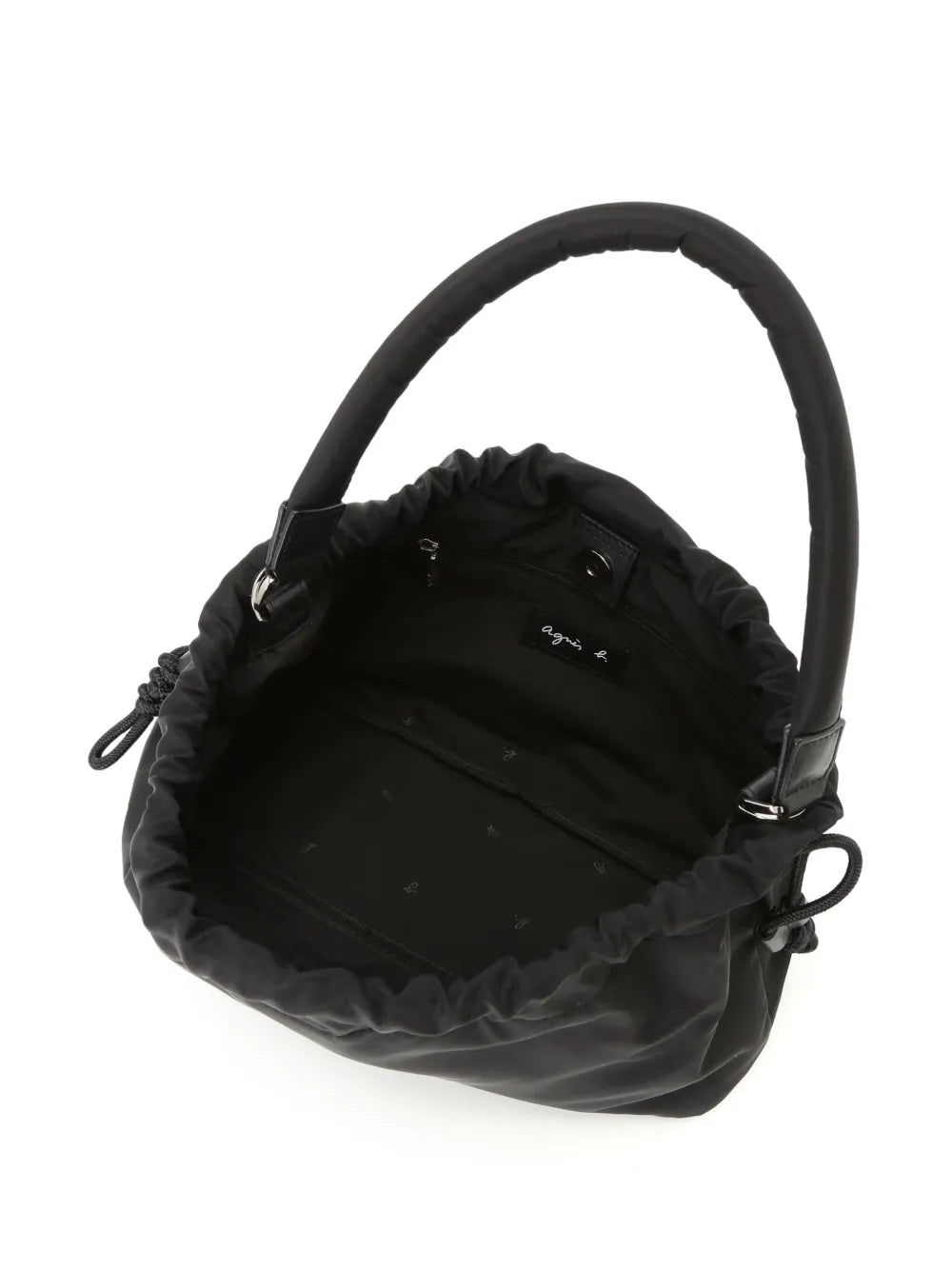 agnès b. logo-print drawstring crossbody bag