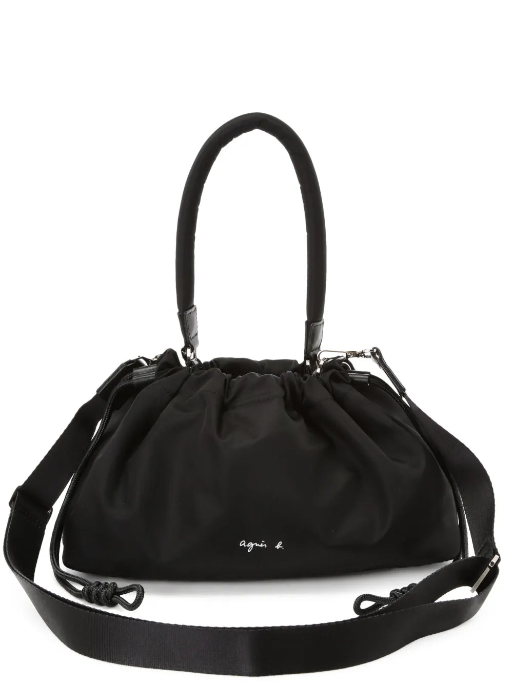 agnès b. logo-print drawstring crossbody bag