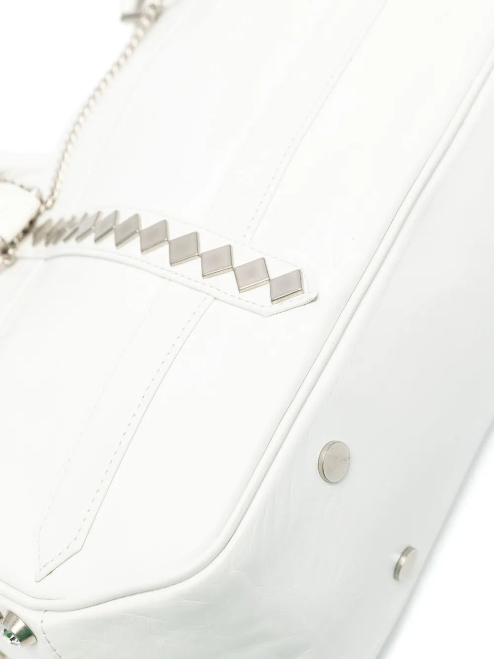 Yohji Yamamotochain-detail leather shoulder bag