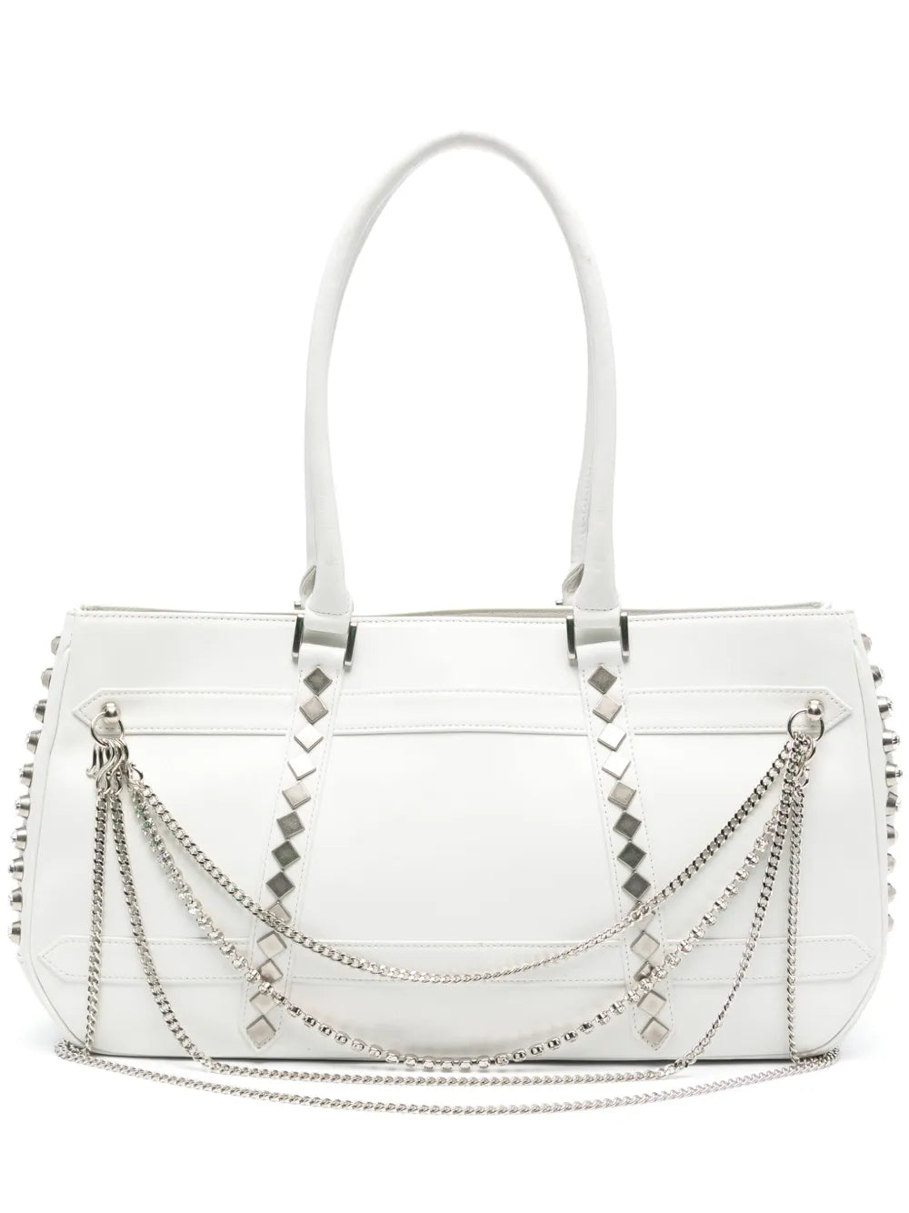 Yohji Yamamotochain-detail leather shoulder bag