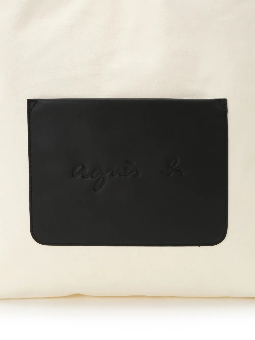 agnès b. logo-appliqué canvas tote bag