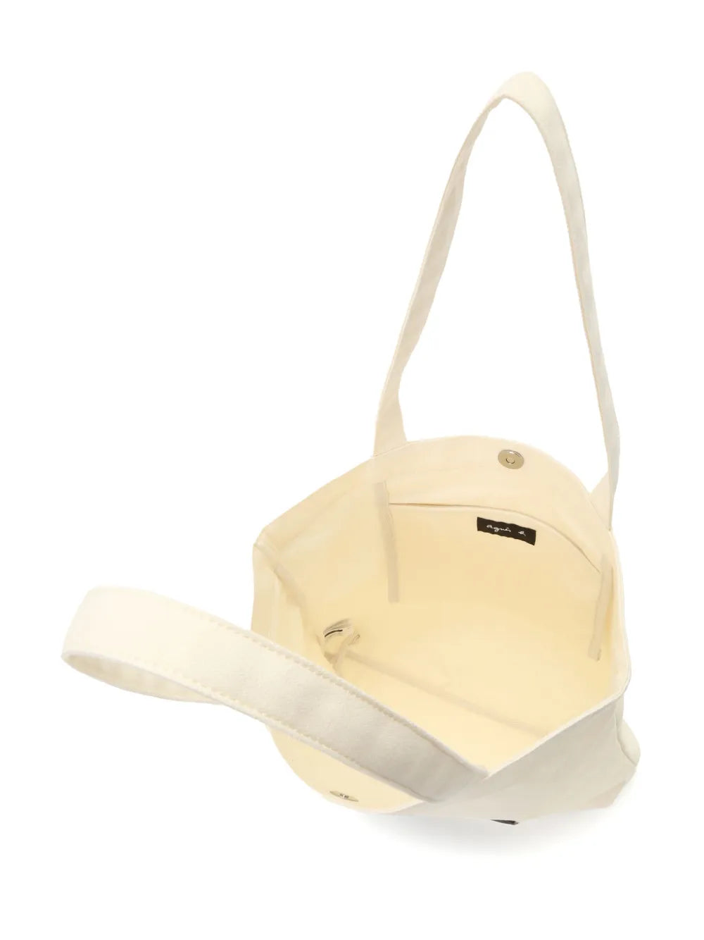 agnès b. logo-appliqué canvas tote bag