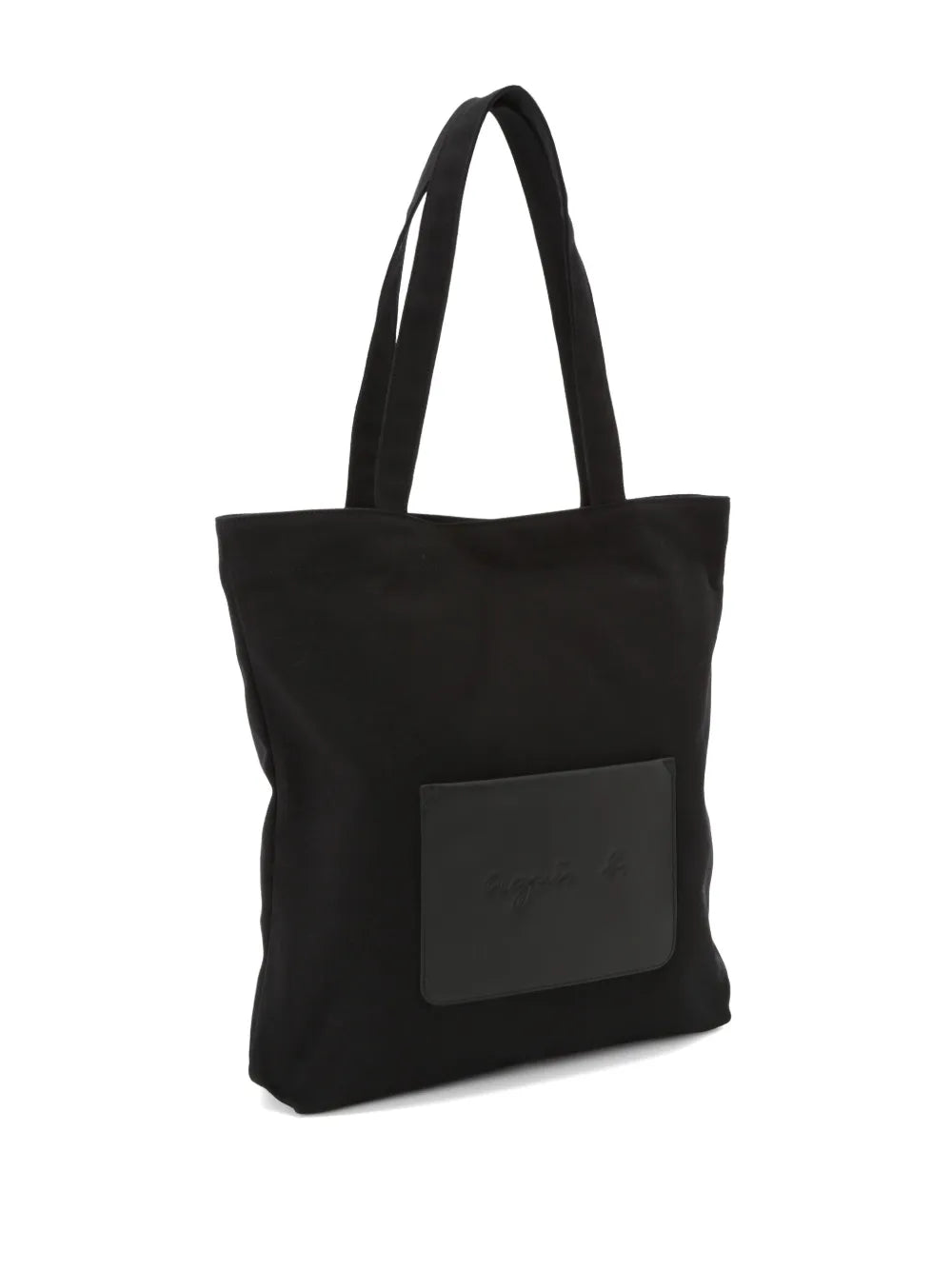 agnès b. logo-appliqué canvas tote bag