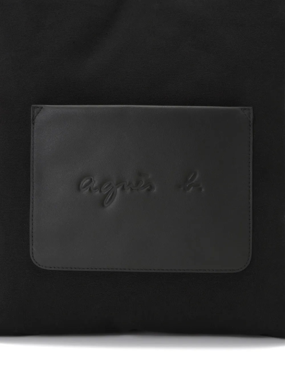 agnès b. logo-appliqué canvas tote bag