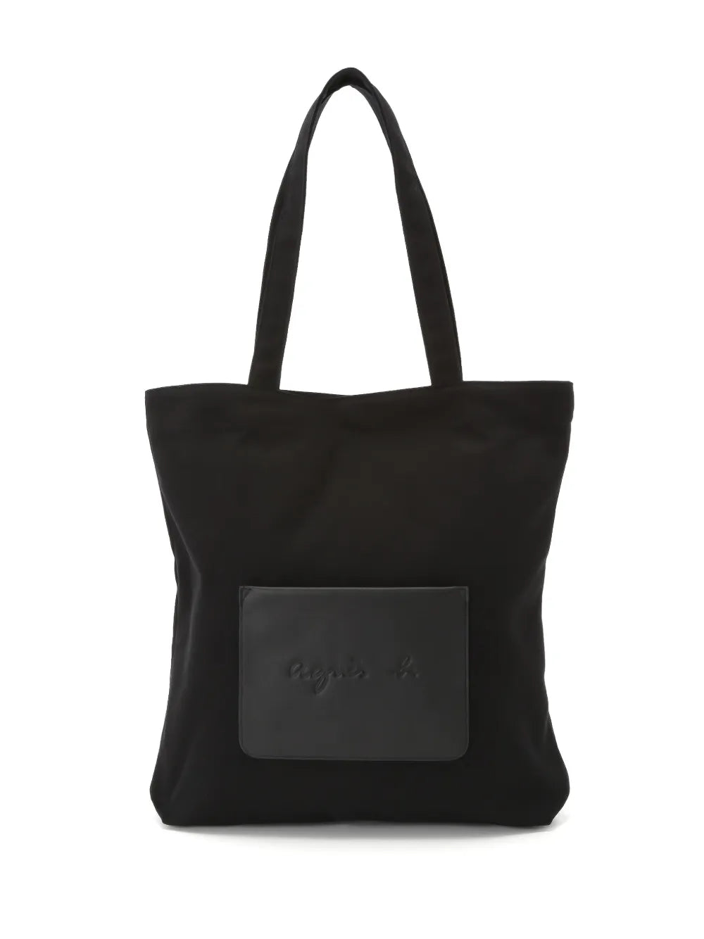 agnès b. logo-appliqué canvas tote bag