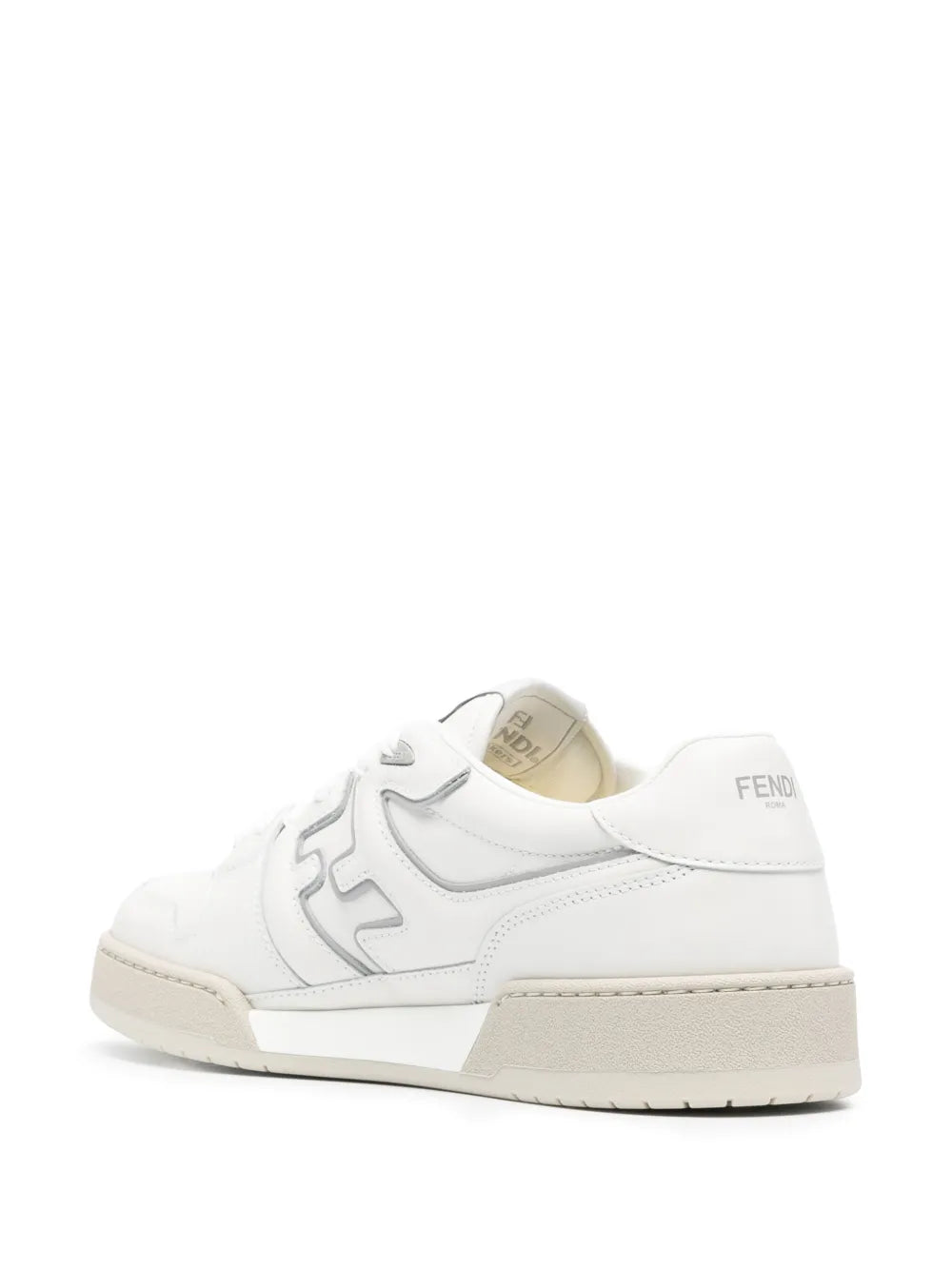 Fendi Match Ff-Appliqu Leather Sneakers