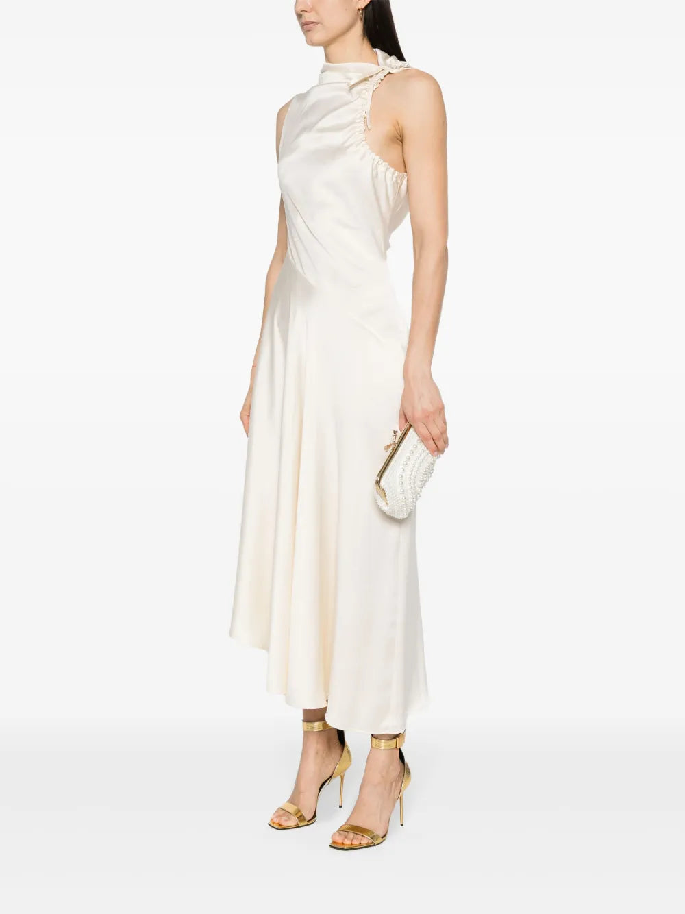 Anya HindmarchMaud pearl-embellished clutch