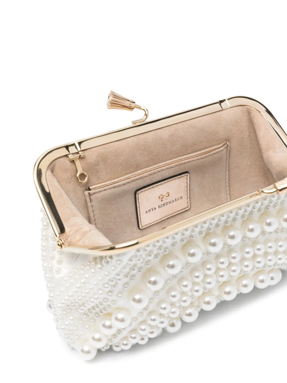 Anya HindmarchMaud pearl-embellished clutch
