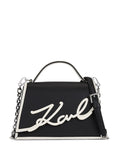 Karl LagerfeldSignature leather top-handle bag