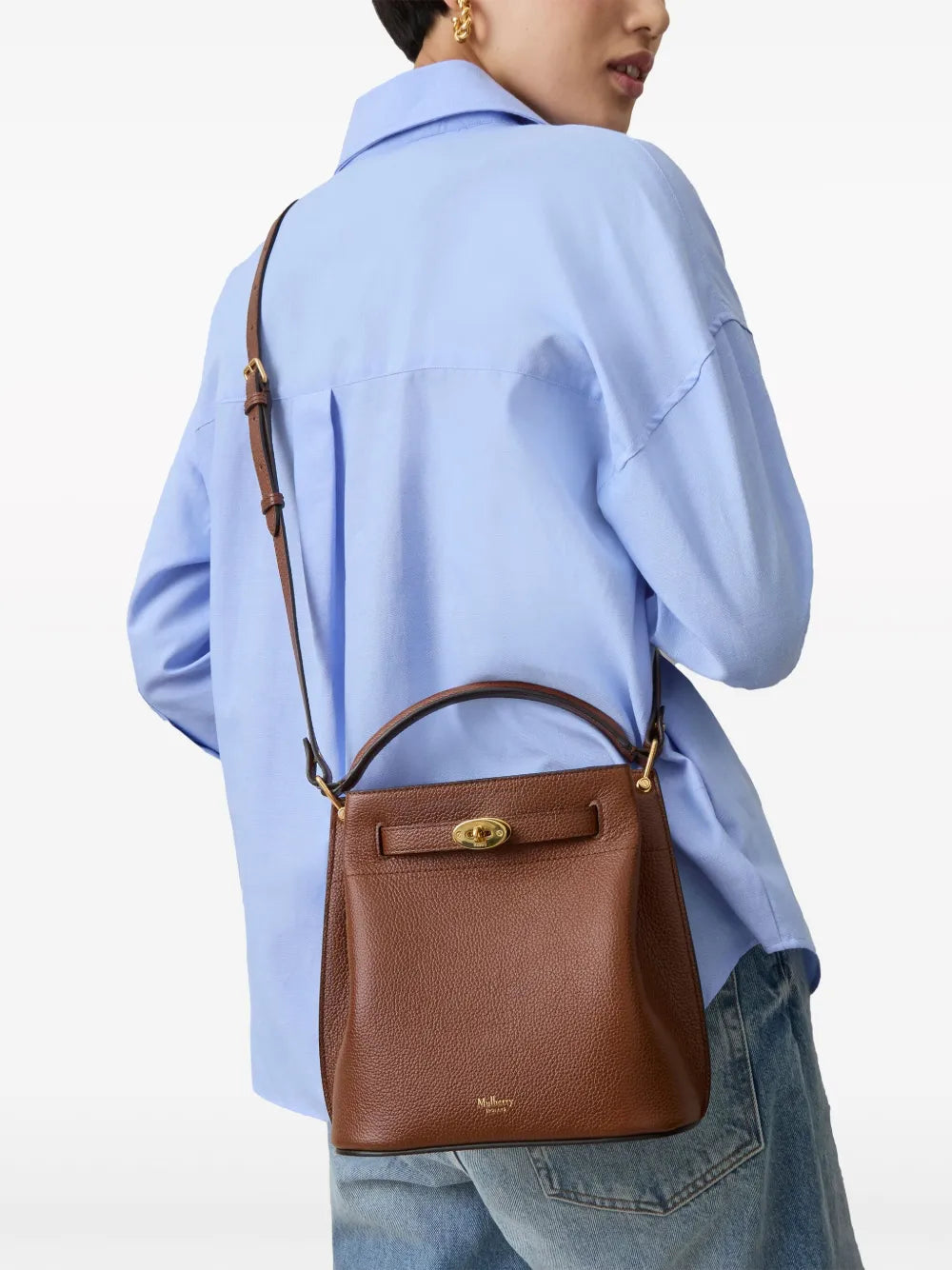 Mulberrysmall Islington leather bucket bag