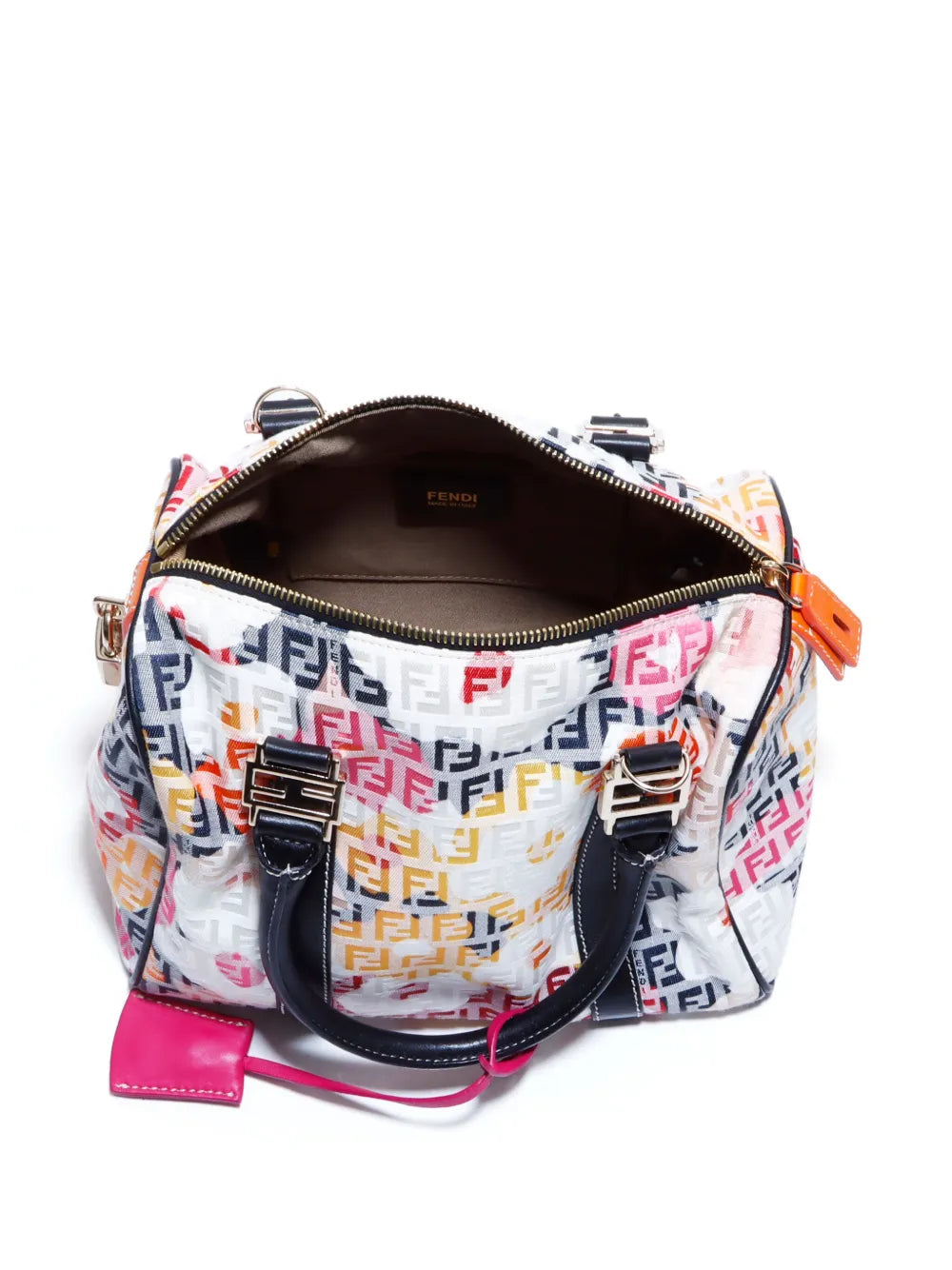 Pre-OwnedFendi Pre-Ownedmini Zucchino Boston handbag