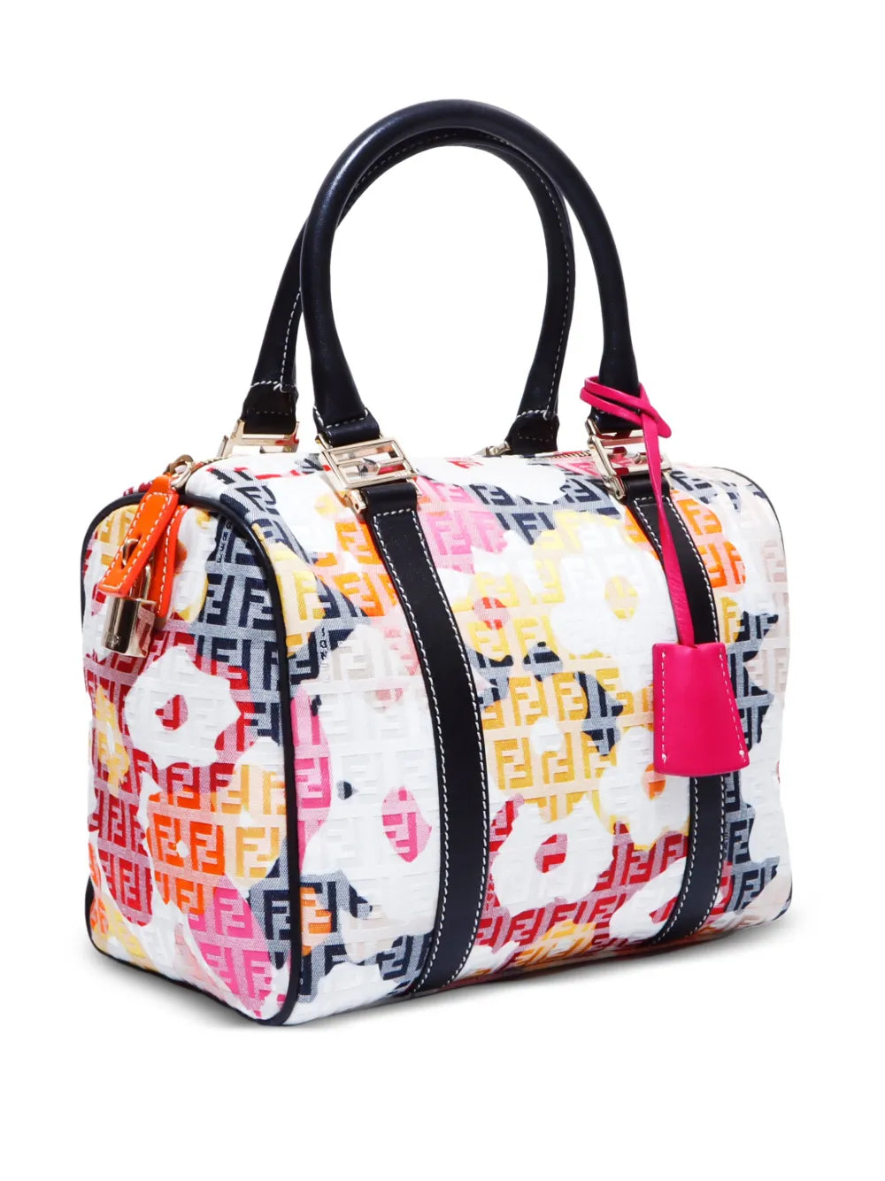 Pre-OwnedFendi Pre-Ownedmini Zucchino Boston handbag