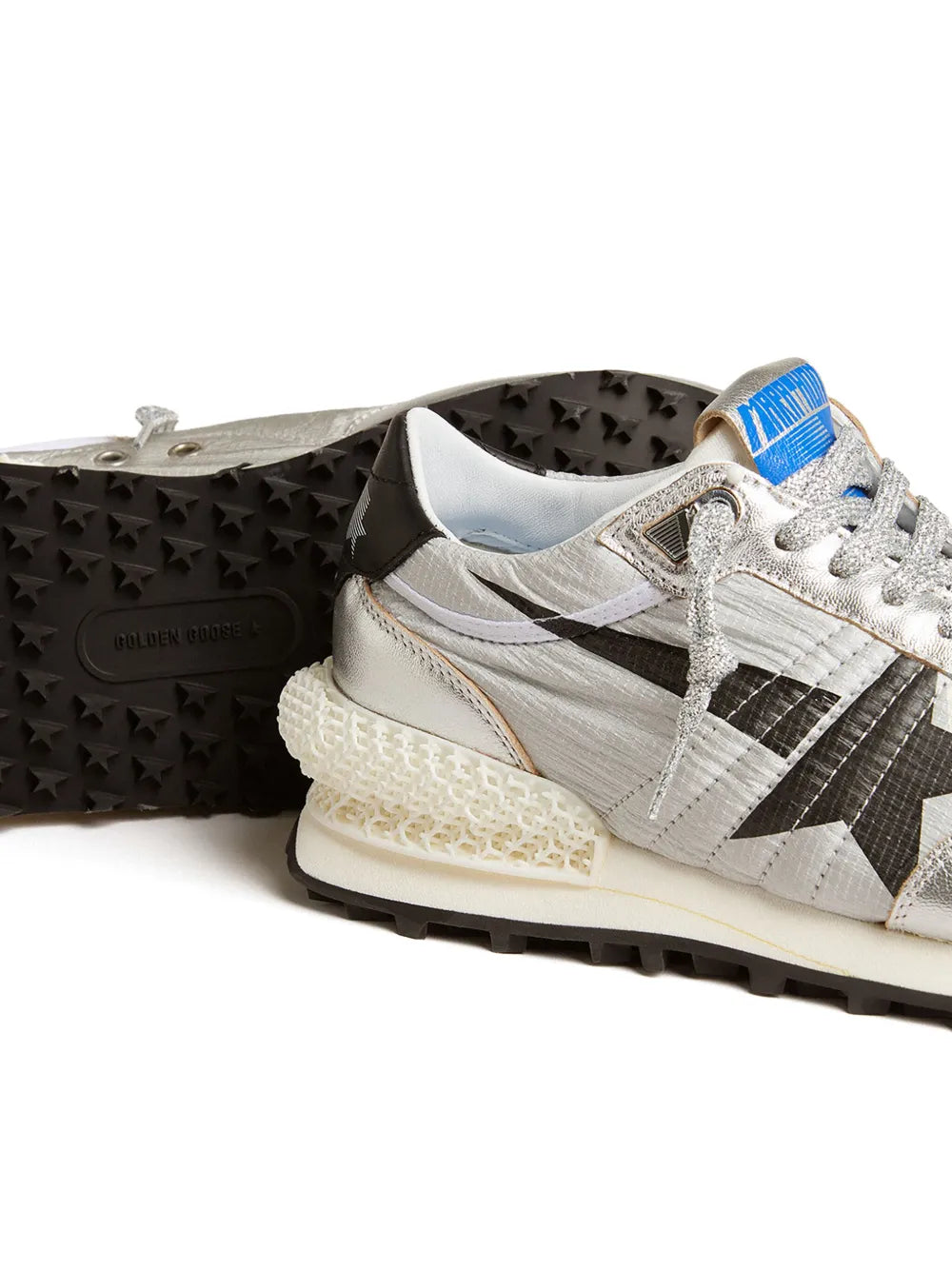 Golden Goose Star-Print Lace-Up Sneakers