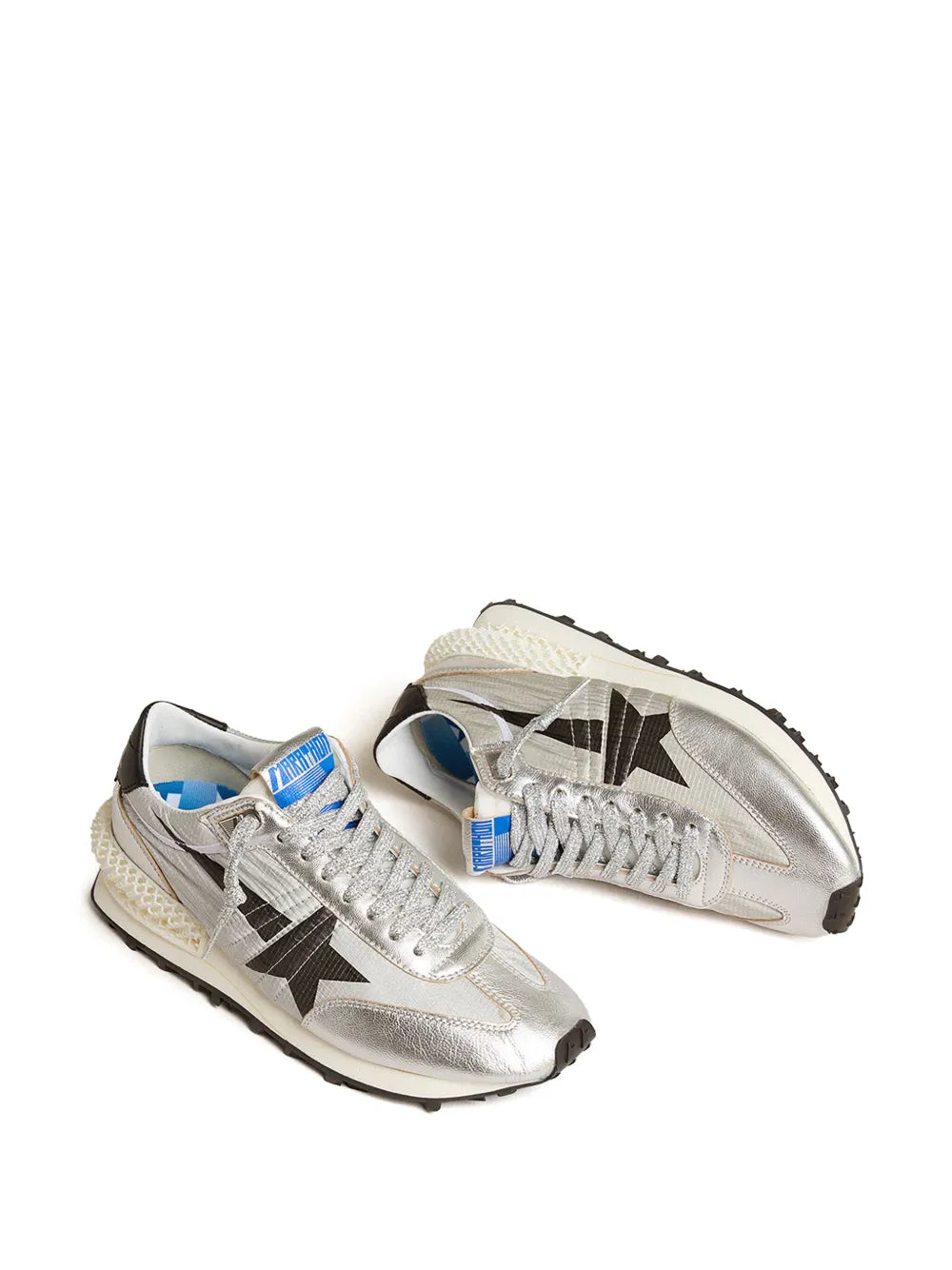 Golden Goose Star-Print Lace-Up Sneakers