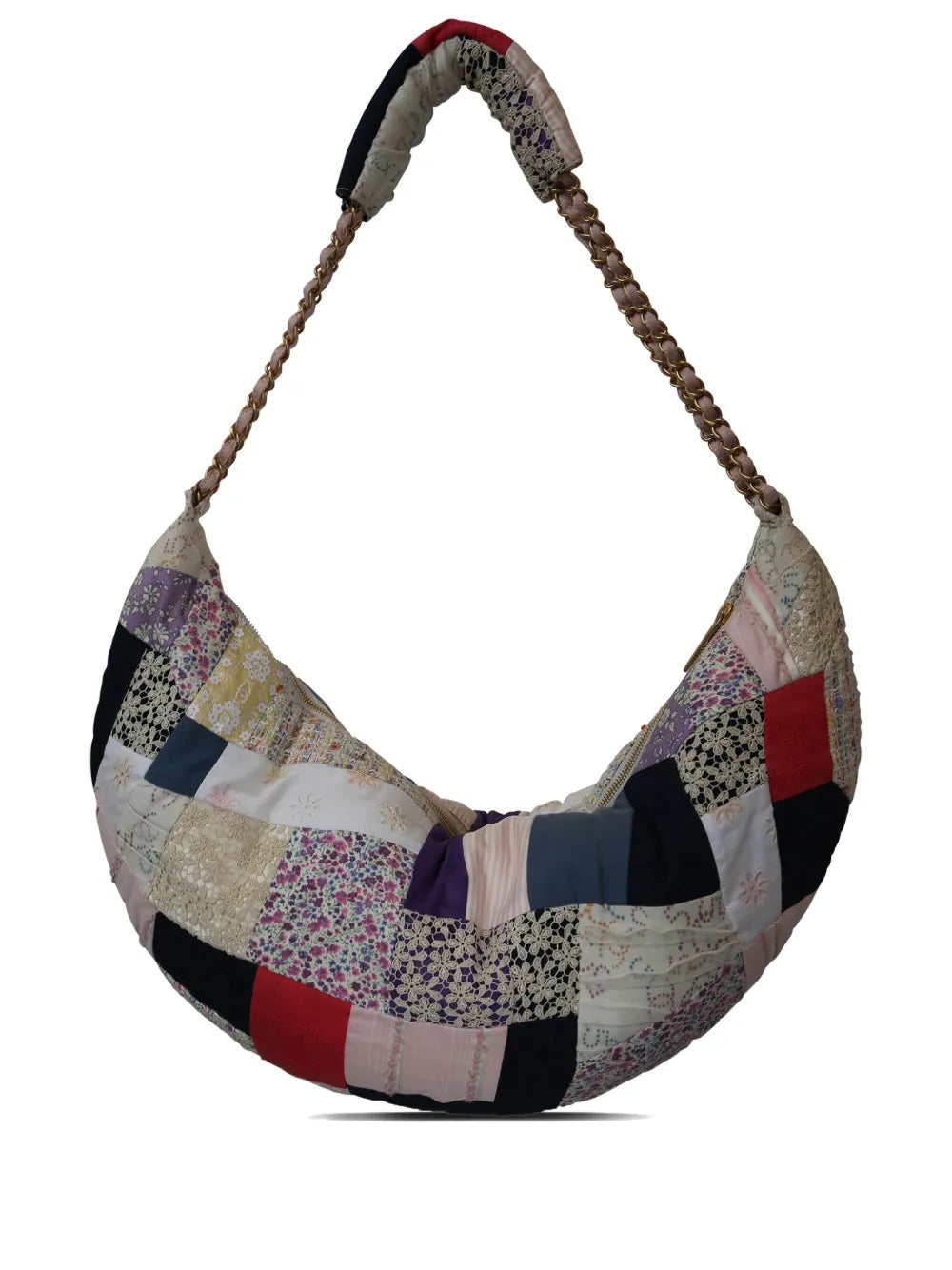 Pre-OwnedCHANEL Pre-Owned2006 patchwork cotton hobo bag