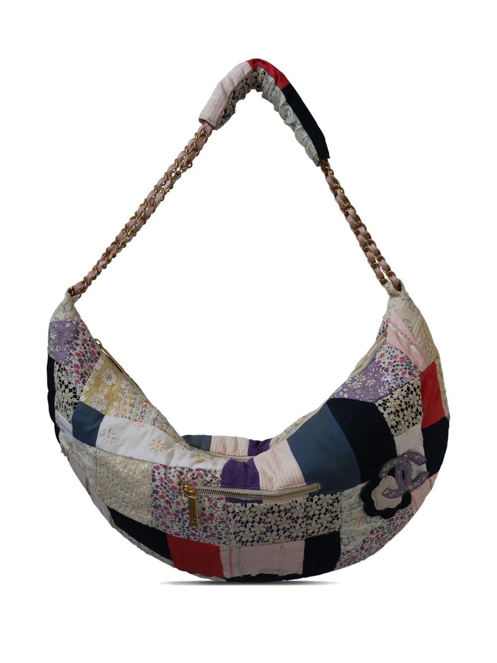 Pre-OwnedCHANEL Pre-Owned2006 patchwork cotton hobo bag