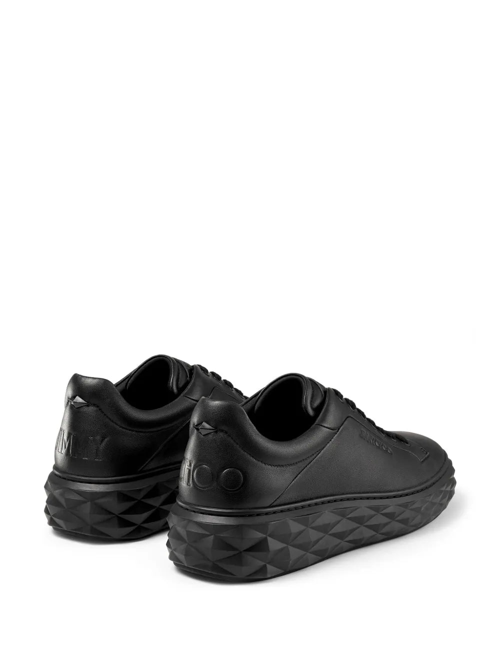 Jimmy Choo Diamond Maxi Leather Sneakers