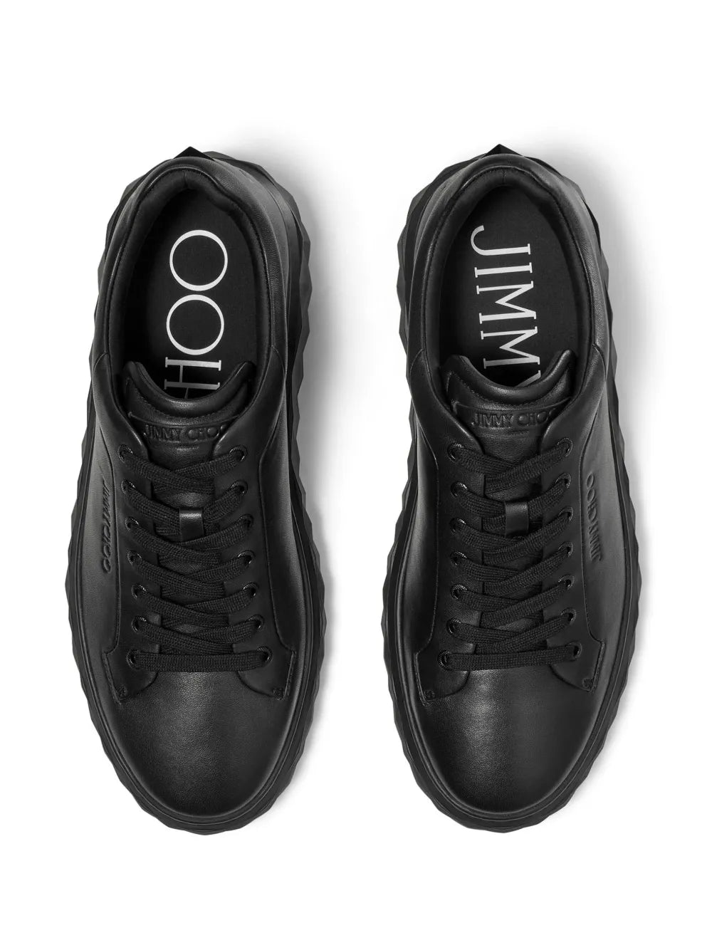 Jimmy Choo Diamond Maxi Leather Sneakers