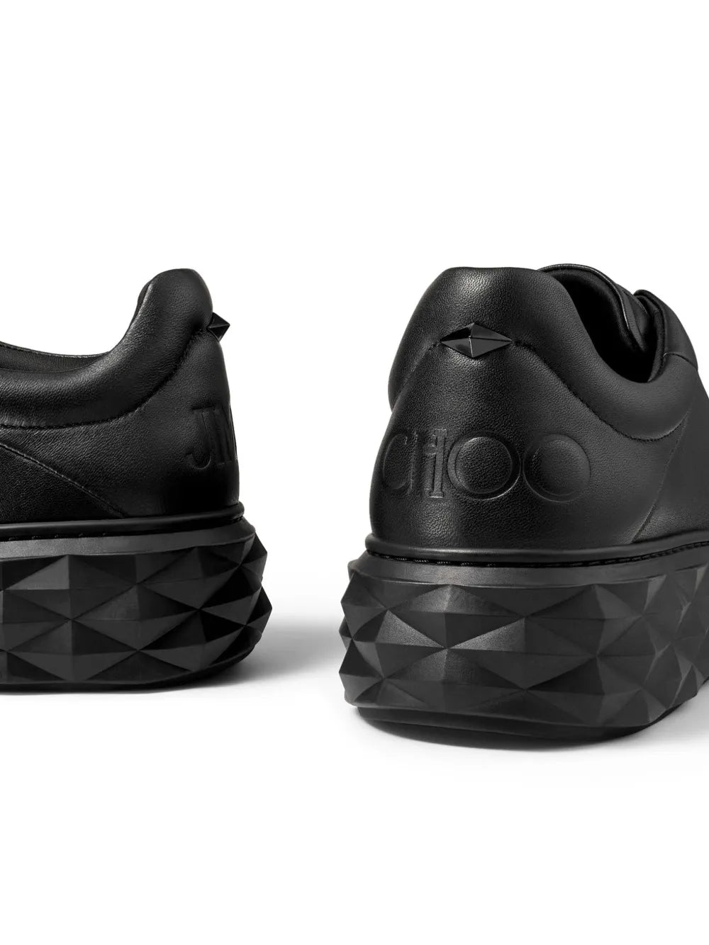 Jimmy Choo Diamond Maxi Leather Sneakers