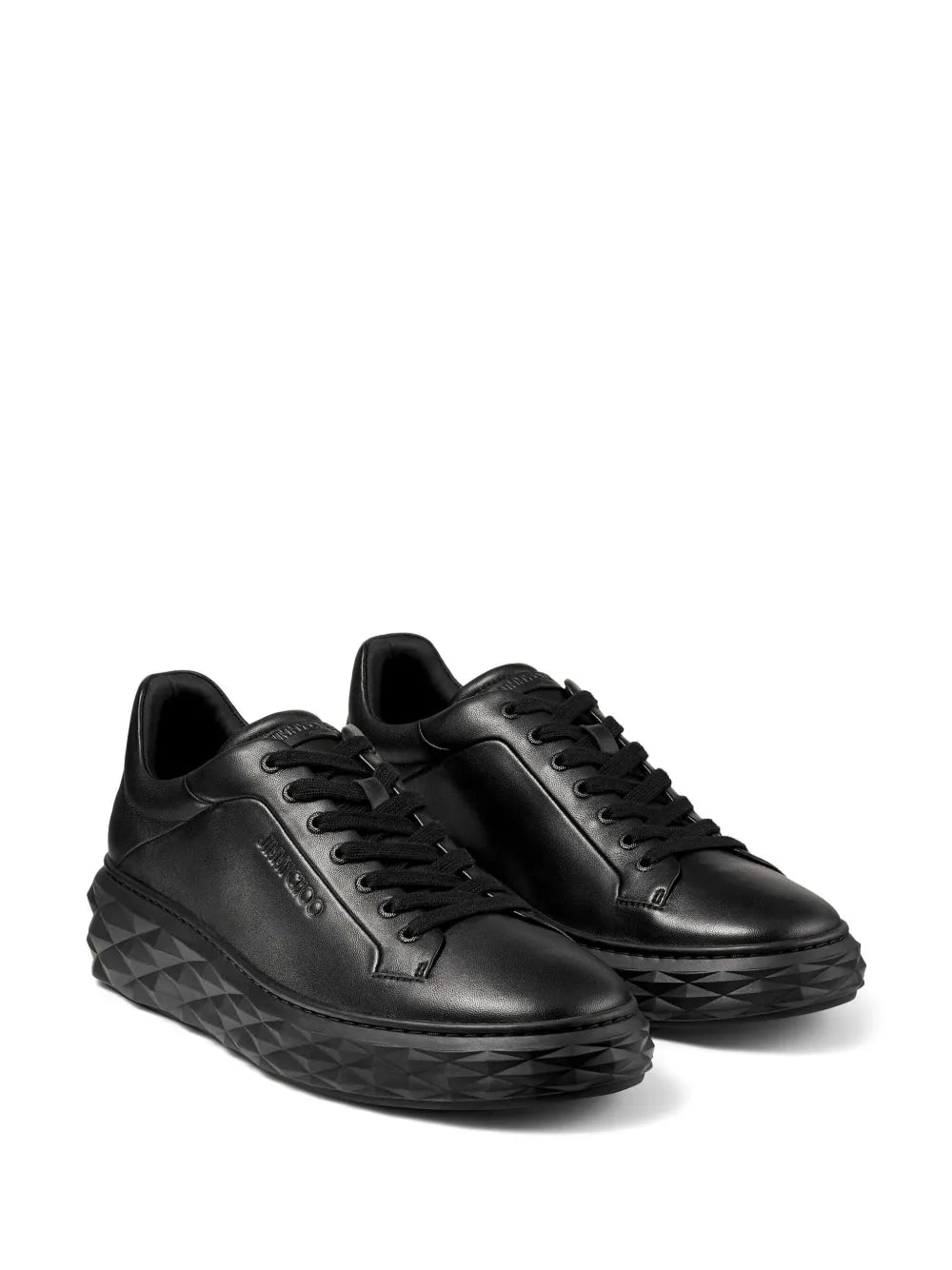Jimmy Choo Diamond Maxi Leather Sneakers