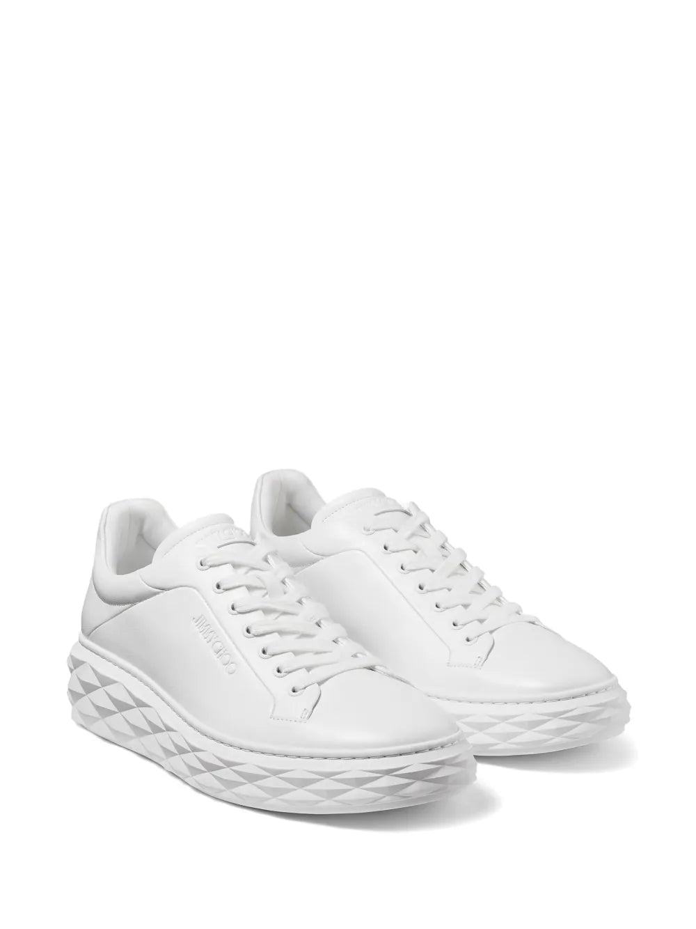 Jimmy Choo Diamond Maxi Leather Sneakers