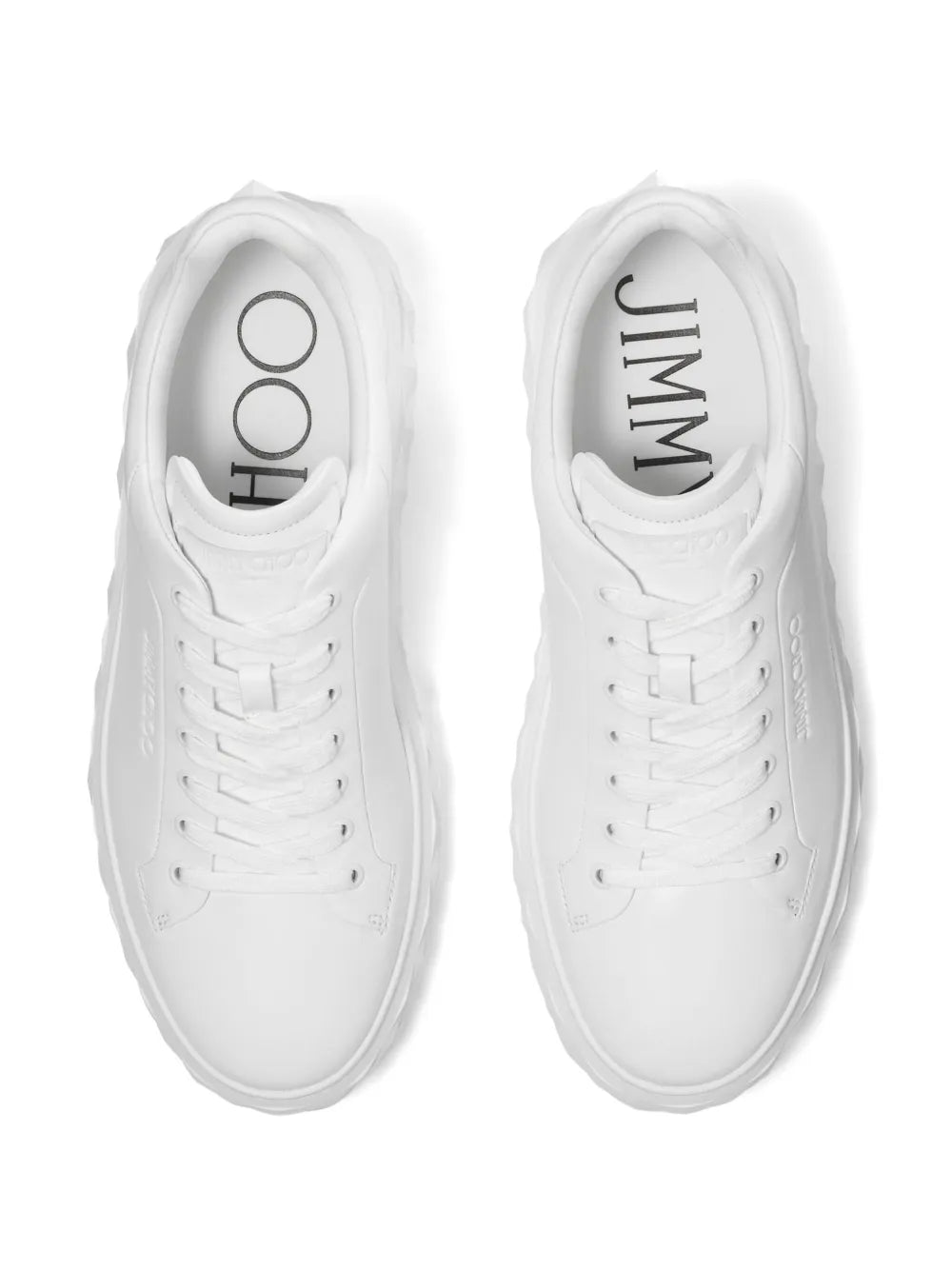 Jimmy Choo Diamond Maxi Leather Sneakers