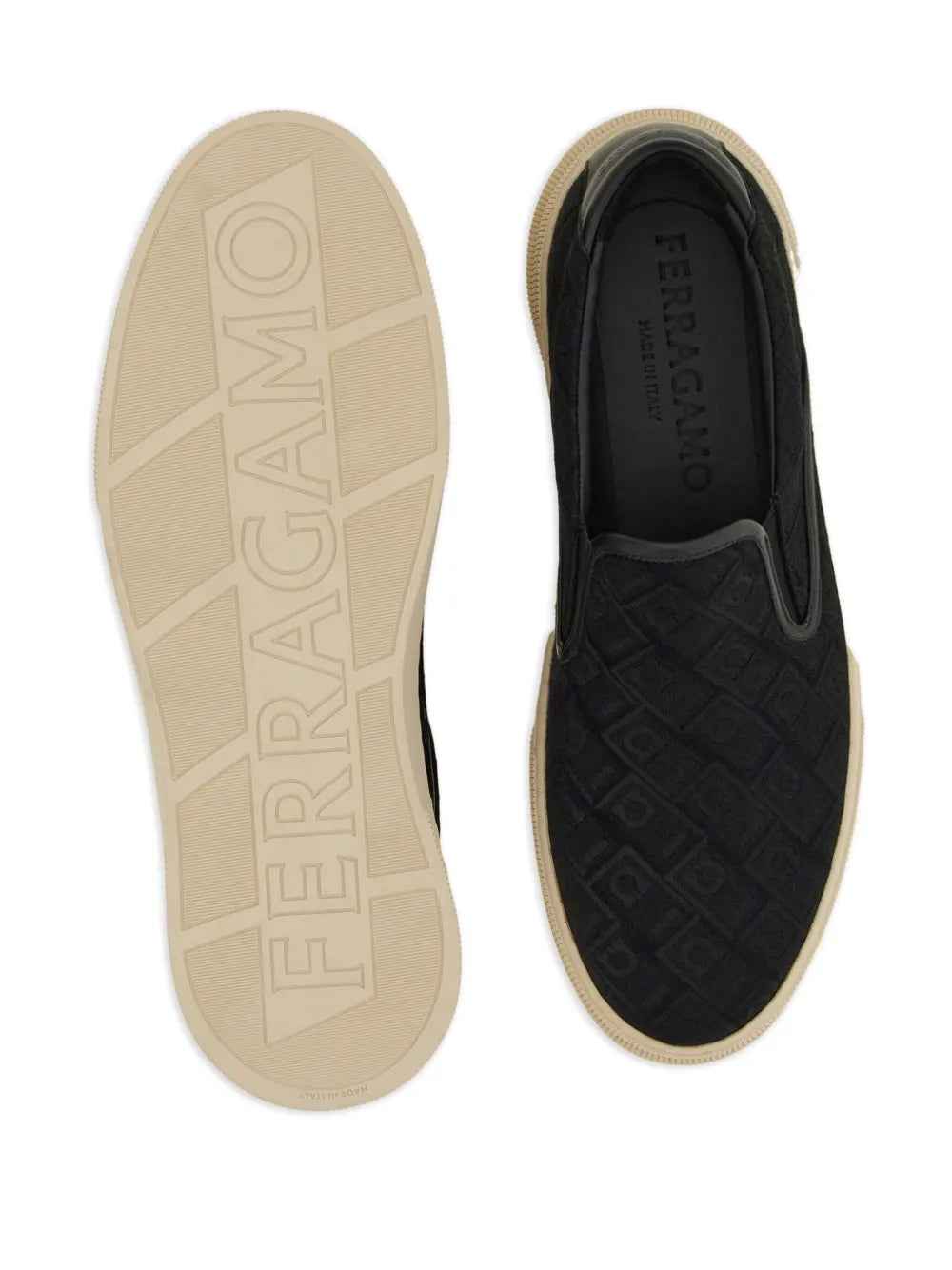 Ferragamo Gancini-Jacquard Sneakers