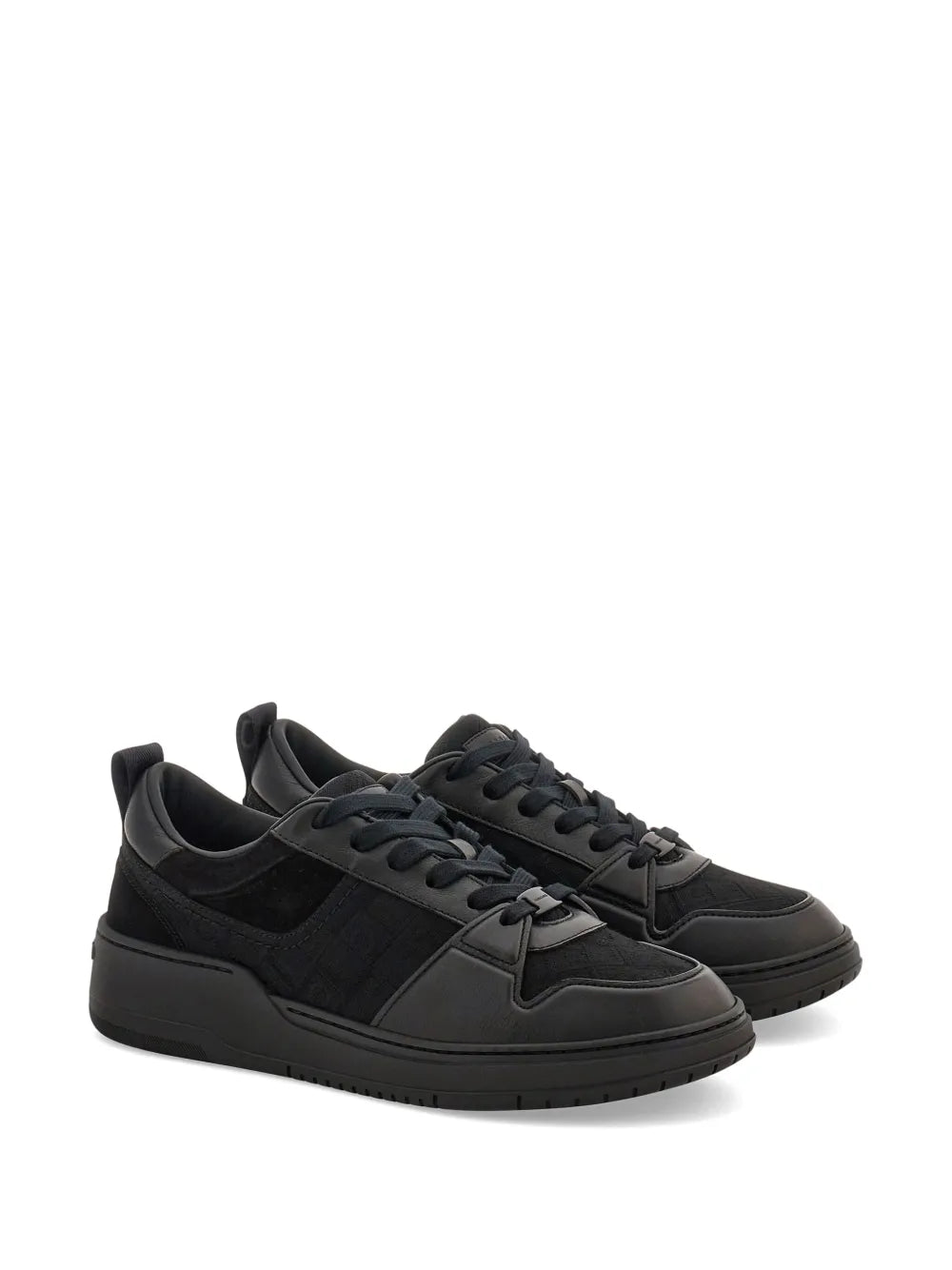 Ferragamo Panelled Leather Sneakers
