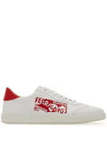 Ferragamo Venna-Logo Leather Sneakers