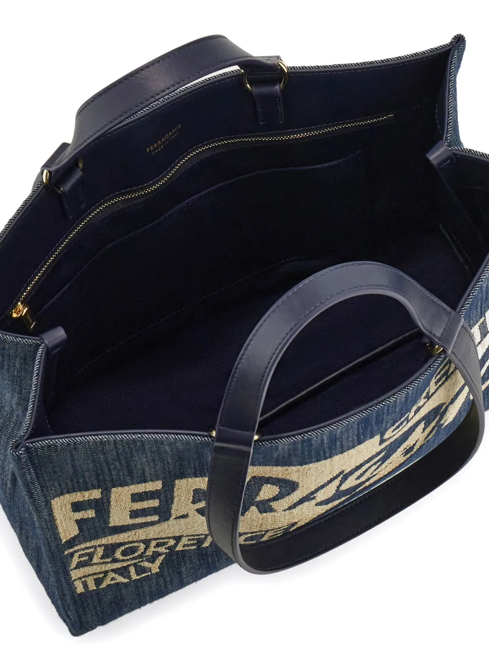 Ferragamomedium Venna logo-embroidered tote bag