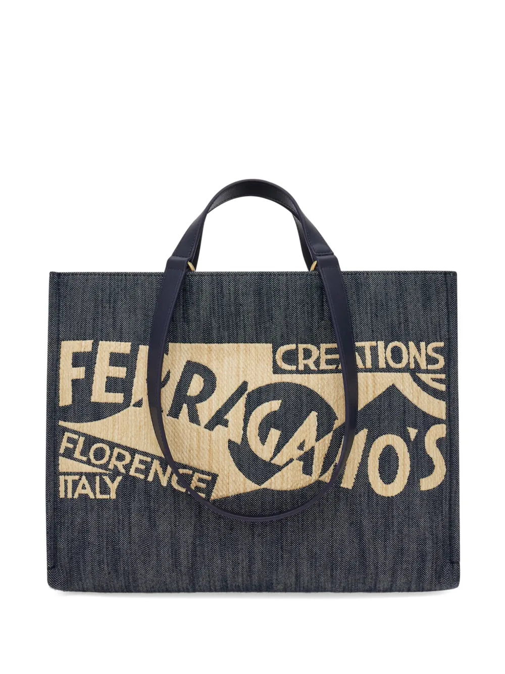 Ferragamomedium Venna logo-embroidered tote bag