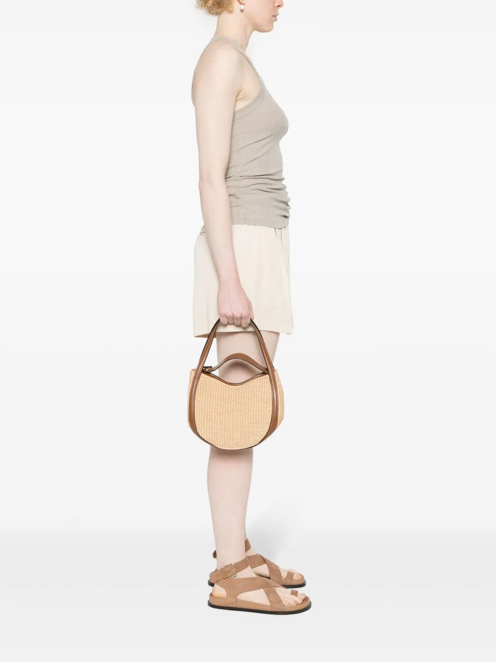 WandlerLin straw mini bag