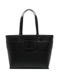 Armani Exchangelogo-plaque tote bag