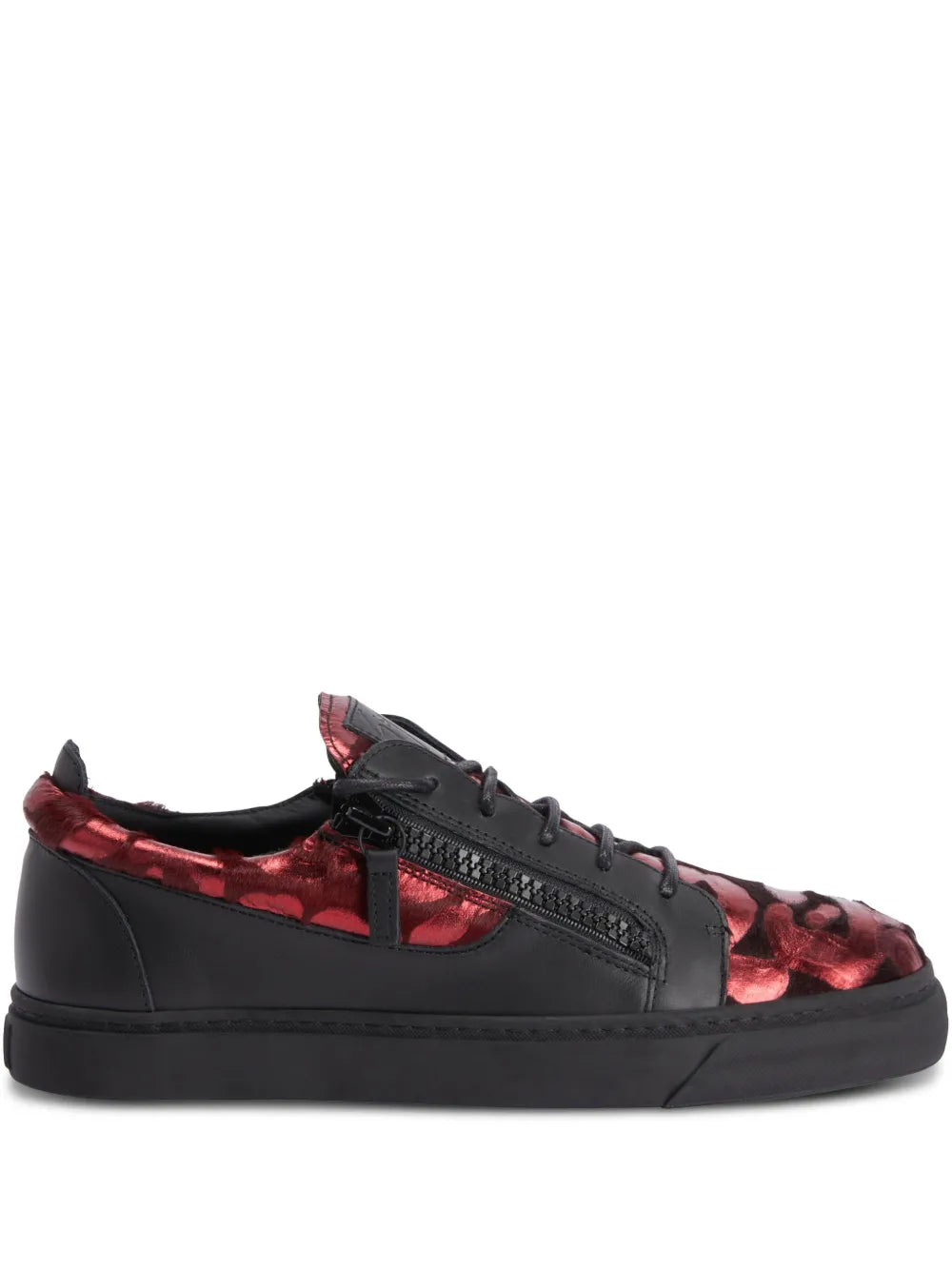 Giuseppe Zanotti Frankie Double-Zip Low-Top Sneakers