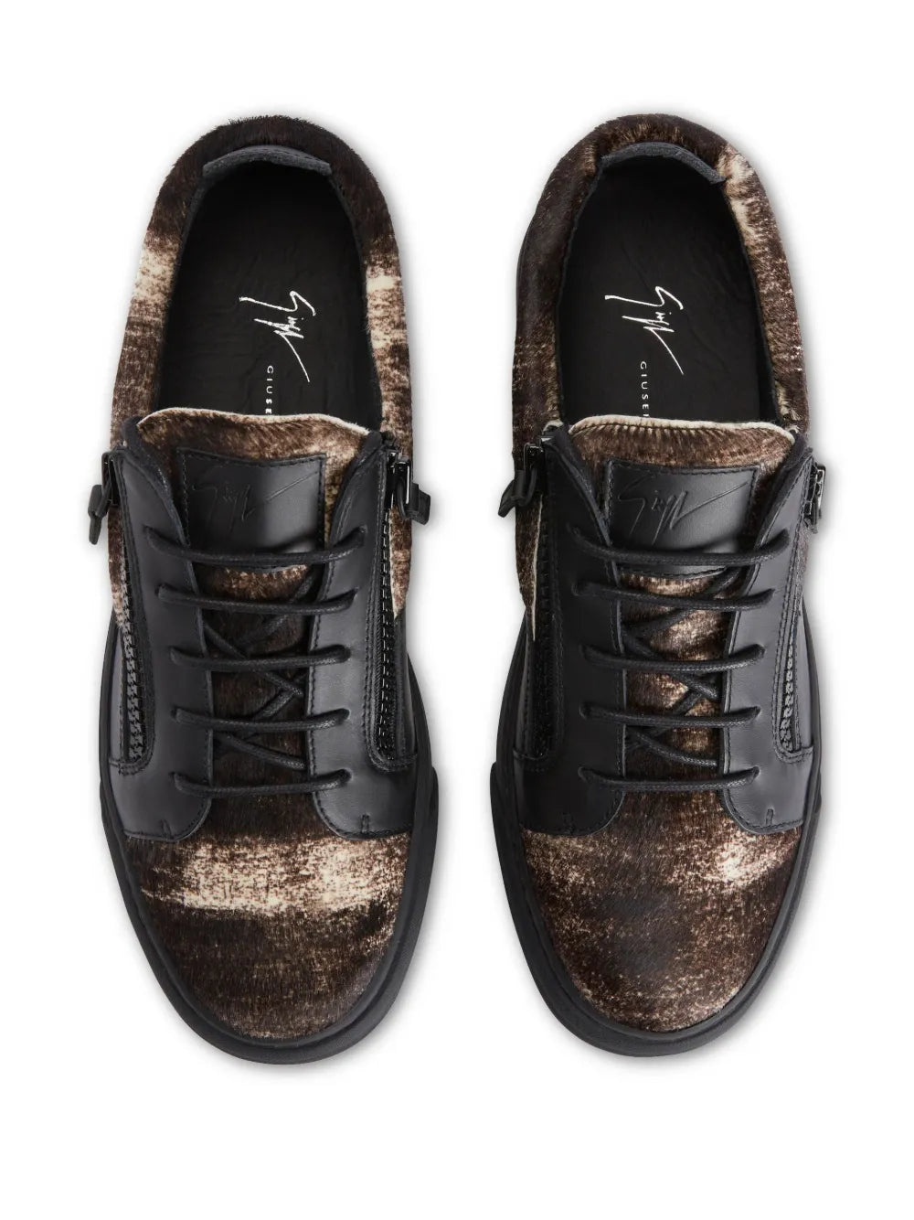 Giuseppe Zanotti Frankie Double-Zip Low-Top Sneakers