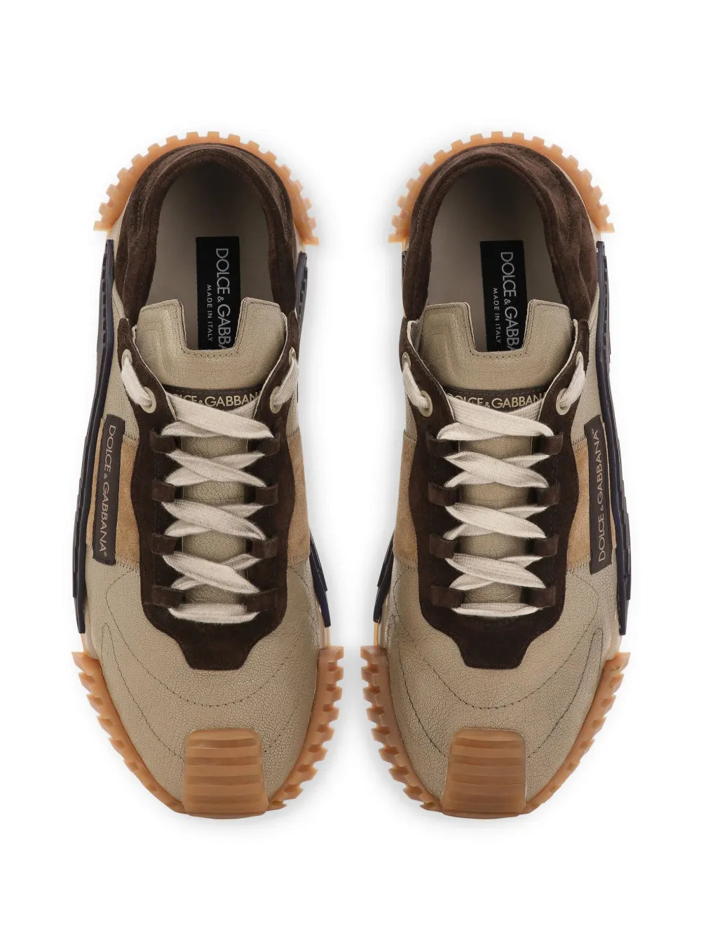 Dolce & Gabbana Ns1 Panelled Leather Sneakers