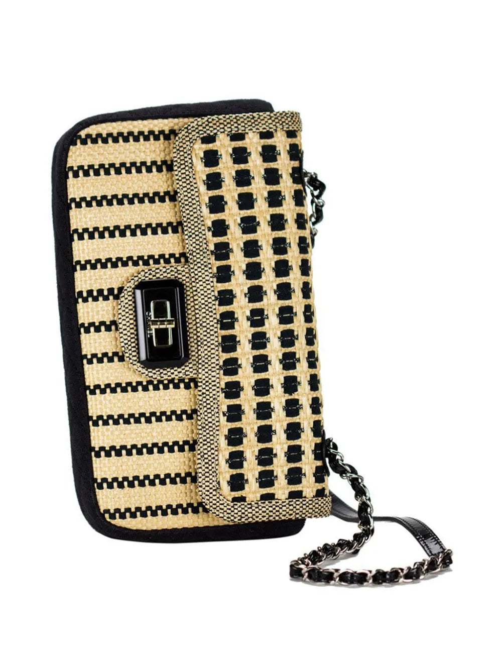 Pre-OwnedCHANEL Pre-Owned2012 Classic Flap raffia shoulder bag