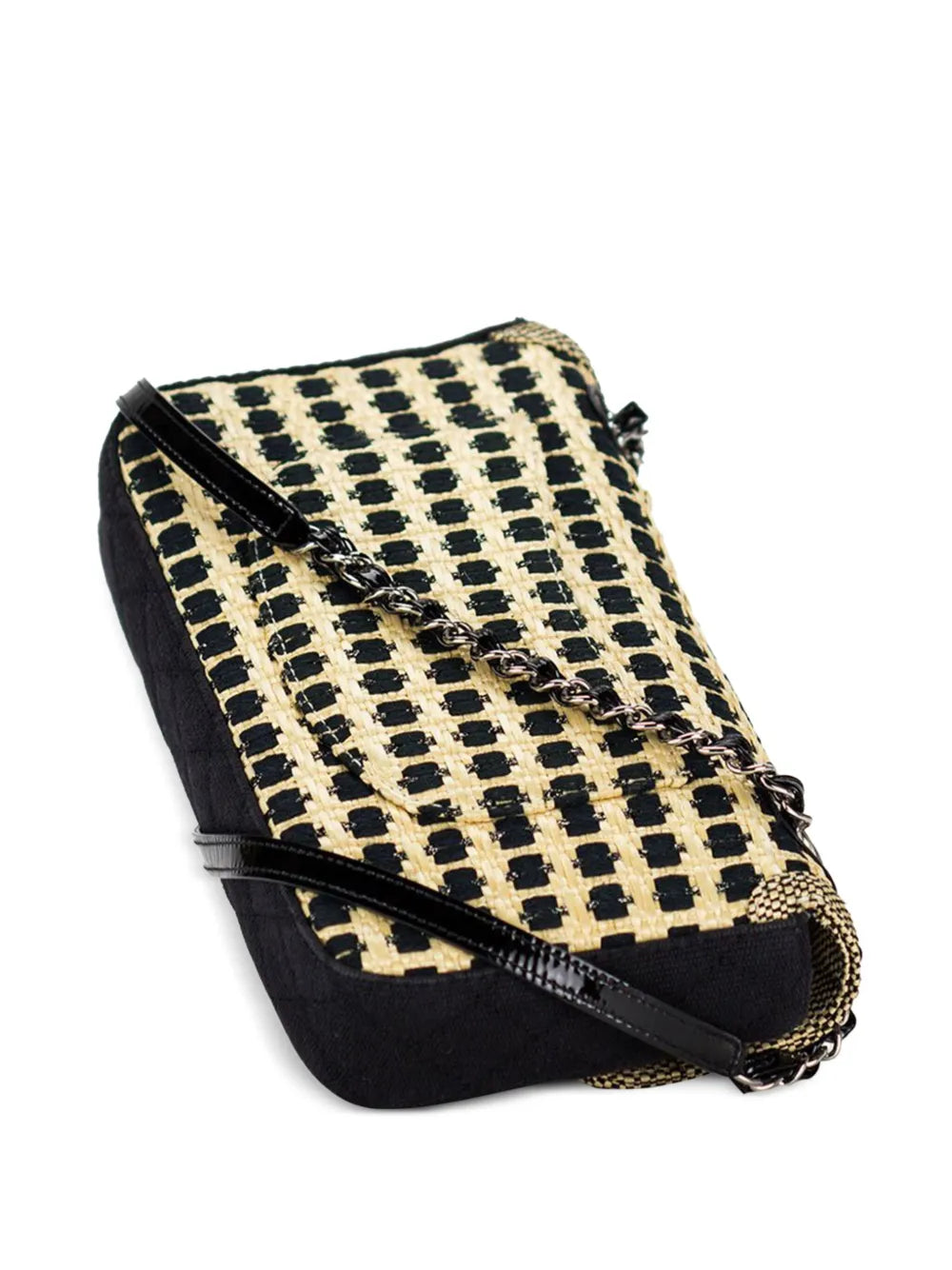 Pre-OwnedCHANEL Pre-Owned2012 Classic Flap raffia shoulder bag
