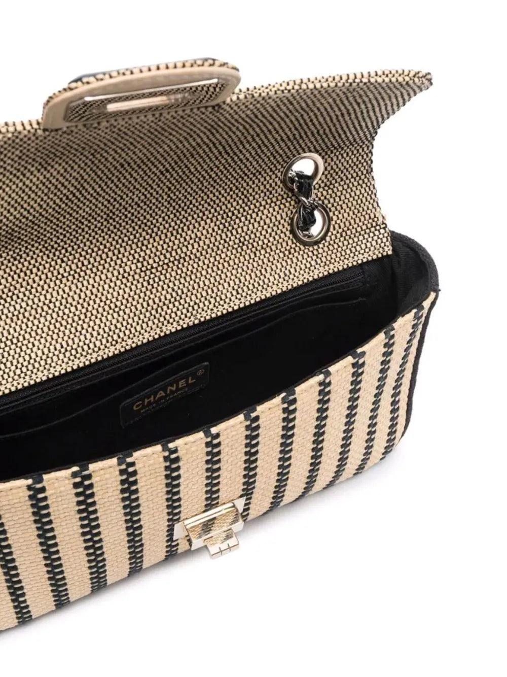 Pre-OwnedCHANEL Pre-Owned2012 Classic Flap raffia shoulder bag