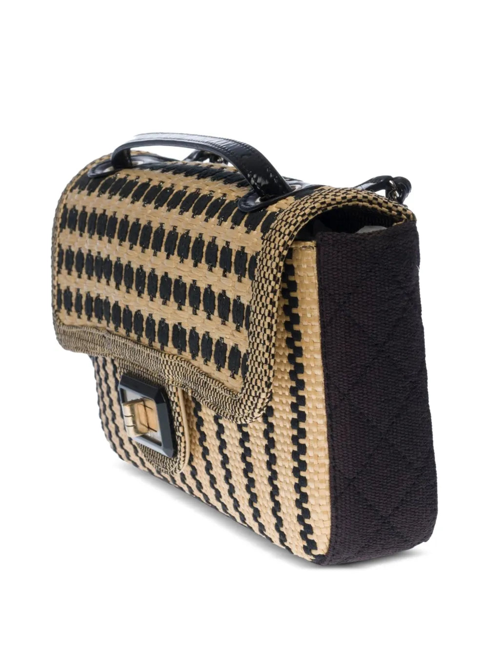 Pre-OwnedCHANEL Pre-Owned2012 Classic Flap raffia shoulder bag