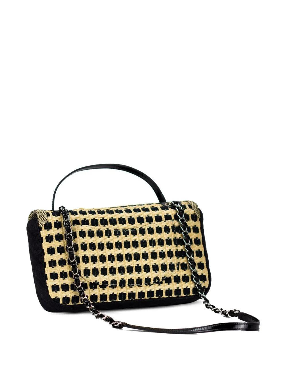Pre-OwnedCHANEL Pre-Owned2012 Classic Flap raffia shoulder bag