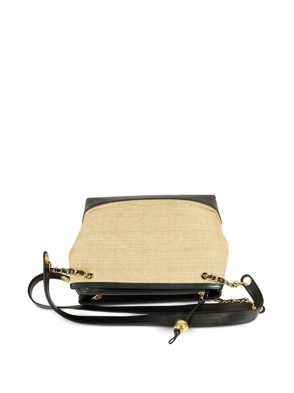 Pre-OwnedCHANEL Pre-Owned1994 CC stitch raffia-woven tote bag