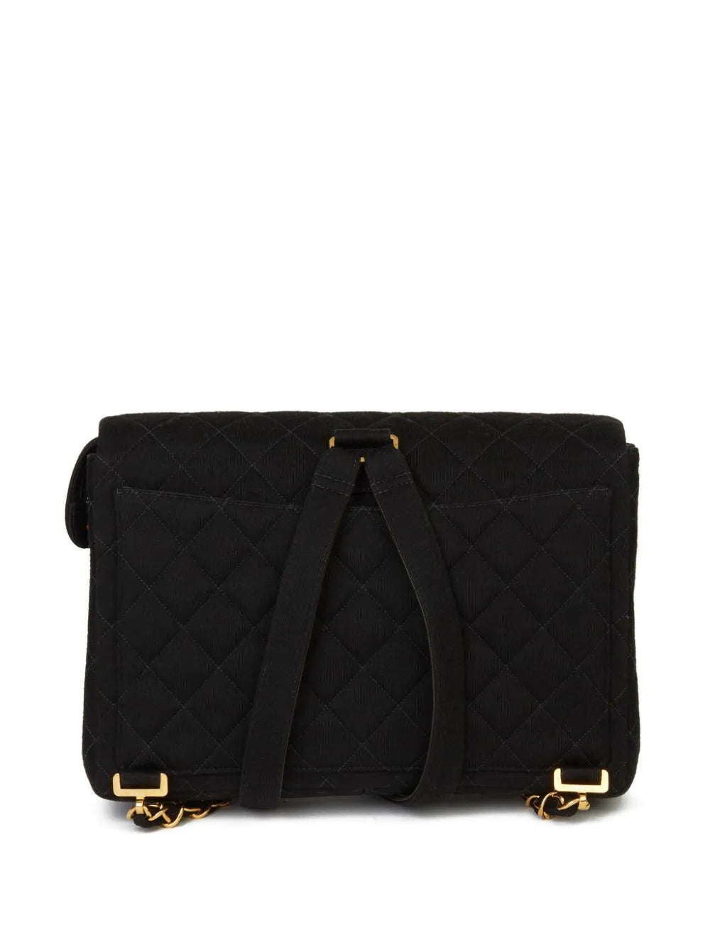 Pre-OwnedCHANEL Pre-Owned1995 Jumbo CC turn-lock flap wool backpack
