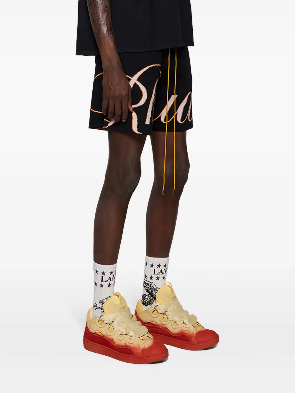 Lanvin Curb Radiant Spray-Effect Sneakers