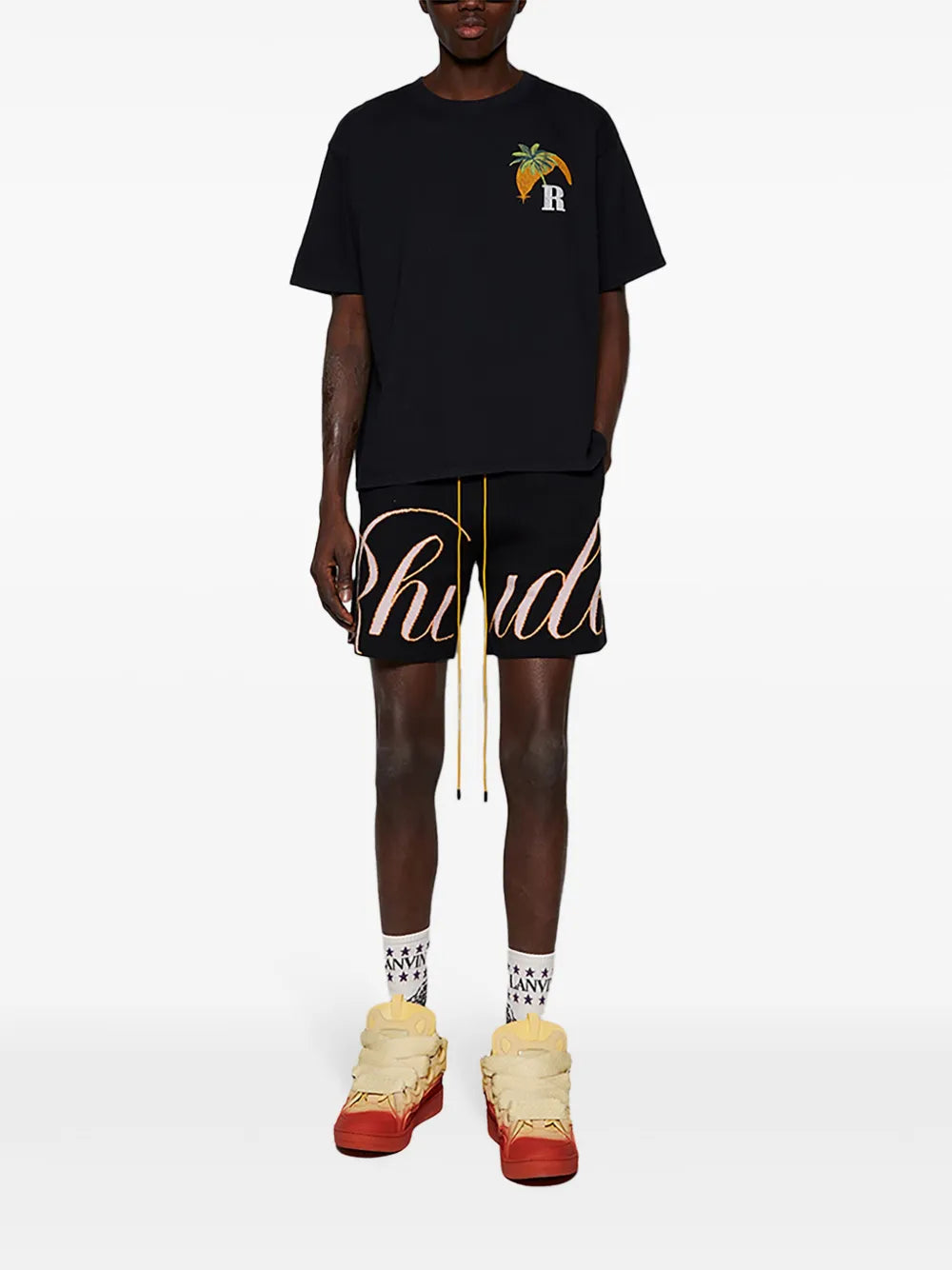 Lanvin Curb Radiant Spray-Effect Sneakers