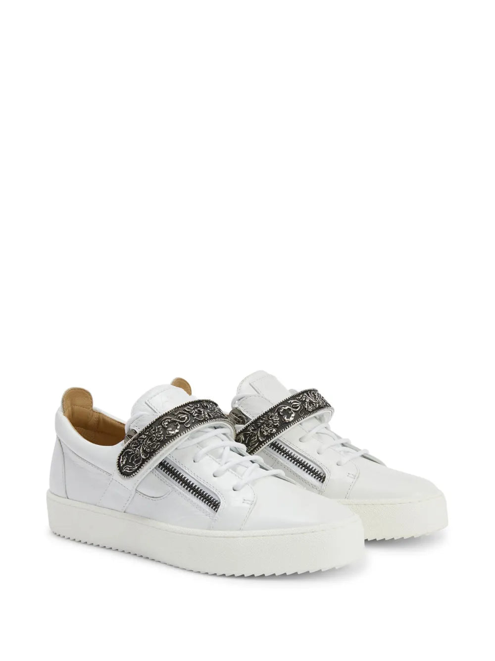 Giuseppe Zanotti Coby Deluxe Single-Plate Low-Top Sneakers