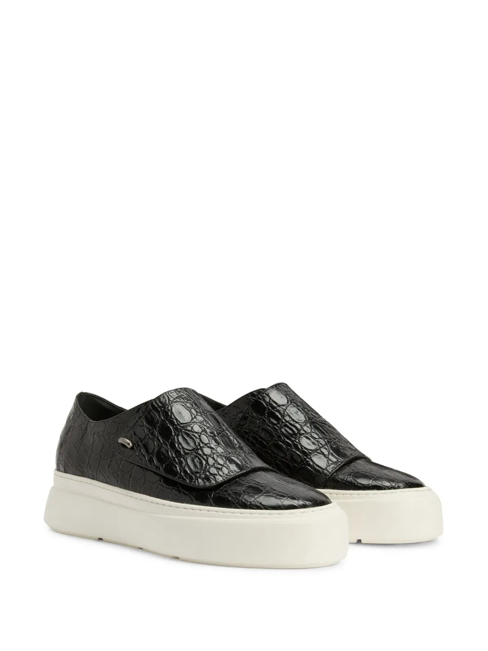Giuseppe Zanotti Gz Mike Crocodile-Embossed Monk Sneakers